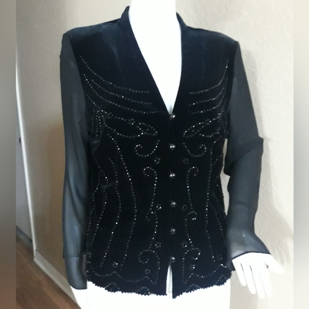 Velvety Top J.R. Nites By Carol Lin